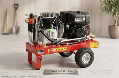 Motocompressore lisam lm 990 avv.elettrico diesel