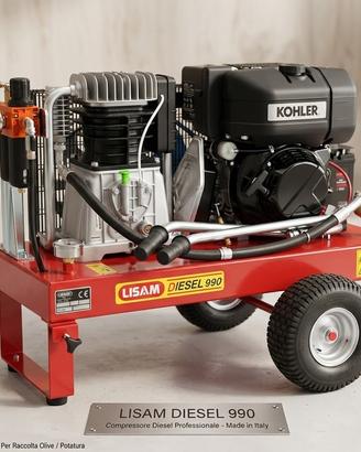 Motocompressore lisam lm 990 avv.elettrico diesel