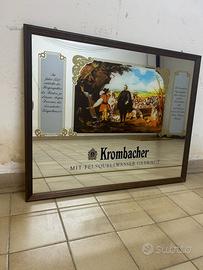 Specchio pubblicitario ‘Birra Krombacher’- vintage