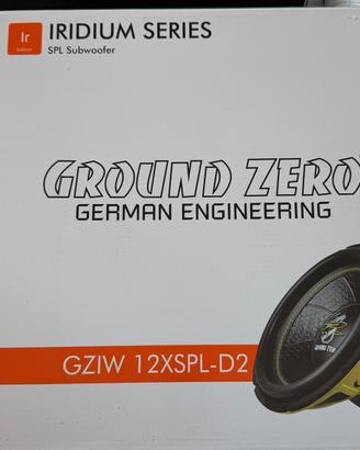 Ground Zero GZIW 12XSPL-D2 – Subwoofer 12” NUOVO