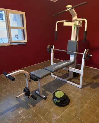 Panca multifuzione completa palestra con pesi