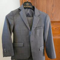 Completo grigio da bambino tre pezzi 