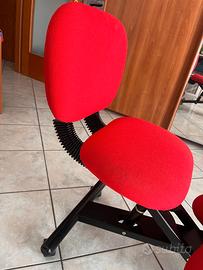 Sedia ergonomica con schienale
