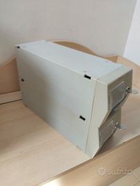 2 Contenitori Floppy 3,5" con chiave Amiga PC MSX