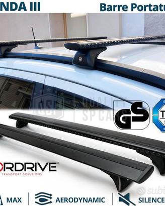 Barre Portatutto per Fiat Panda in Alluminio Nero