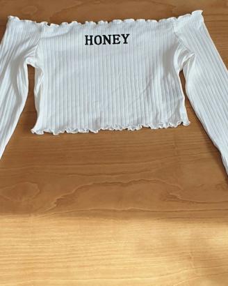 Maglietta Shein a coste tg.M