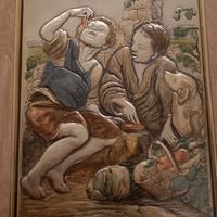 quadro in argento riproduzionedi di Murillo 