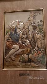 quadro in argento riproduzionedi di Murillo 