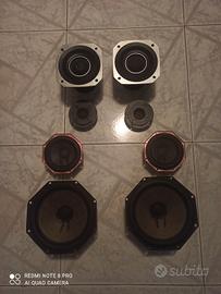 kit altoparlanti philips. woofer+ medi+ tw+ filtri