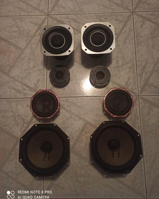 kit altoparlanti philips. woofer+ medi+ tw+ filtri