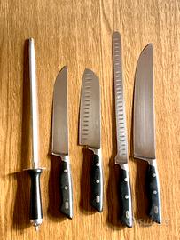 Set coltelli acciaio inox