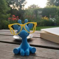Giraffa con occhiali – statuetta decorativa stampa