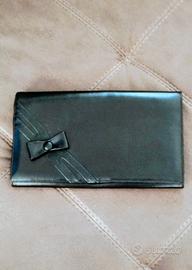 pochette vintage in pelle nera 