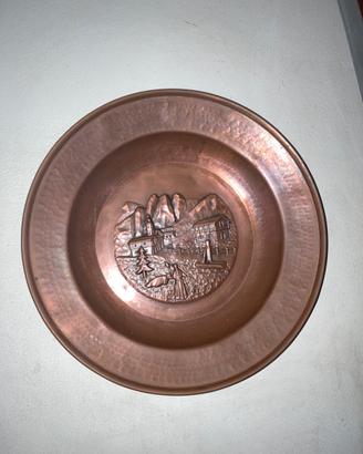 Piatto decorativo rame