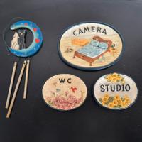 Lotto targhette per le porte di casa