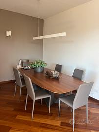 Tavolo Cattelan e 6 sedie Bontempi