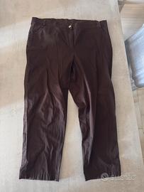 Pantaloni eleganti marrone scuro