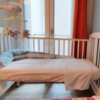 Lettino Pali Ciak + Materasso nuovo in bamboo