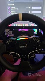 Moza R5 con volante es, frizione srpl e mod freno
