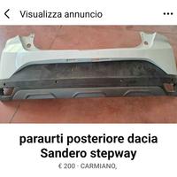 Paraurti  posteriore dacia Sandero stepway