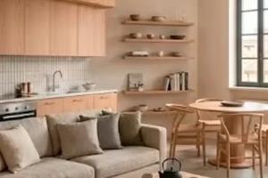 Montespaccato trilocale arredato con balcone