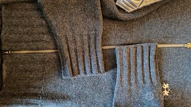 maglione la martina con cerniera vintage