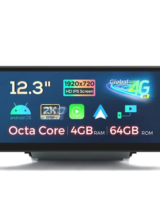 RADIO GPS ANDROID 13 AUDI Q3 12.3" 4GB+64GB