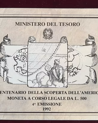 V CENTENARIO DELLA SCOPERTA DELL’AMERICA 3°
