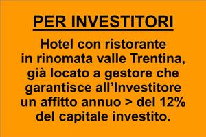 Hotel con ristorante locato con rendita > del 12%