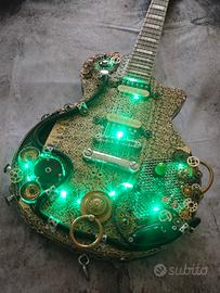 Chitarra Elettrica LES GOLD POCALIPSE Steampunk 