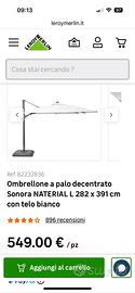 OMBRELLONE DA GIARDINO 2,82X3,91