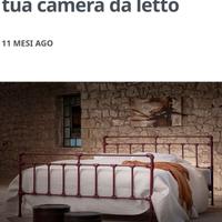 Spalliera letto matrimoniale 