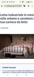 Spalliera letto matrimoniale 