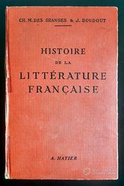 Histoire de la littérature française libro vintage