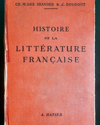 Histoire de la littérature française libro vintage
