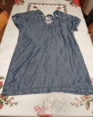Vestito estivo donna effetto jeans XL