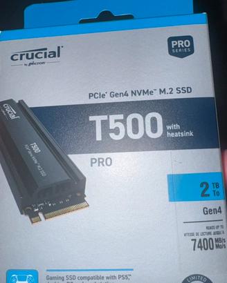 Crucial T500 2TB con dissipatore