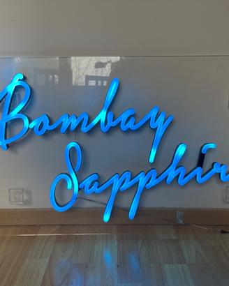 Insegna luminosa Bombay Sapphire