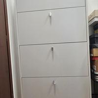 Scarpiera salvaspazio sottile 5 ante