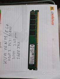 RAM 8GB KINGSTON DIMM DDR3