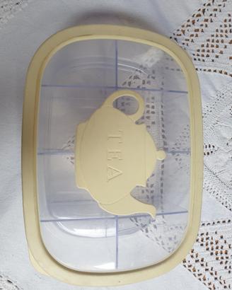 scatola porta bustine di té.