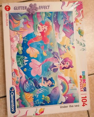 puzzle under the sea con glitter