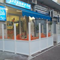 dehor paravento in alluminio e vetro 