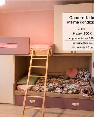 Cameretta 3 letti