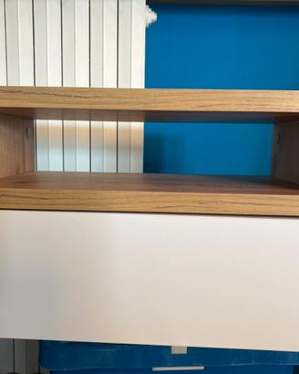 Comodino sospeso moderno nuovo imballato