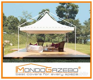 Gazebo Moon 5x5 acciaio fisso impermeabile NOVITà