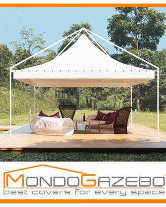 Gazebo Moon 5x5 acciaio fisso impermeabile NOVITà