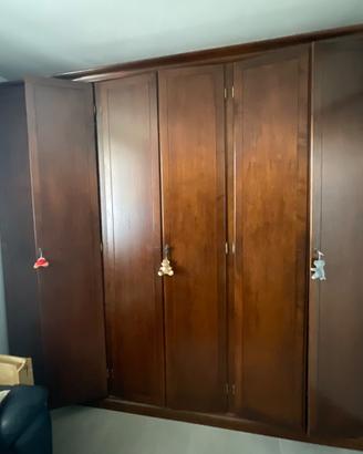 Armadio 6 ante in legno massello