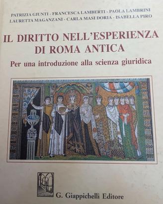 Il diritto nell'esperienza di Roma antica