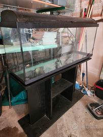 acquario   con pompa tetra 100x30x40
